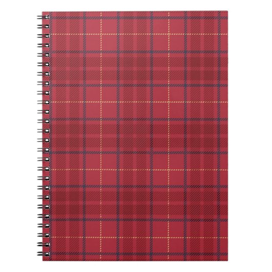 Carnet Scarlet Plaid (Devant)