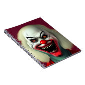 Carnet scary clown horror portrait de monstre halloween (Côté Droit)