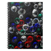 Carnet Scattered Jewels and Gemstones Personalised (Devant)