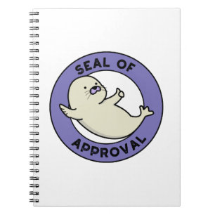 Carnet Sceau d'approbation Sceau drôle de jeu de mots