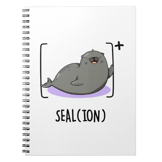 Carnet Sceau Ion Funny Mer Lion Pun (Devant)