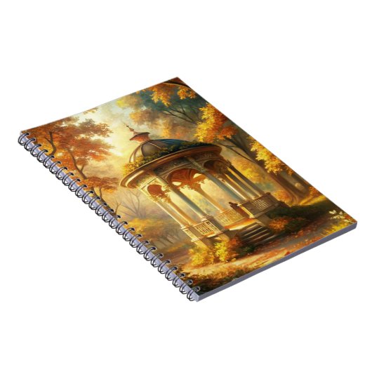 Carnet Scène Automne D'Automne Avec Gazebo (Côté Droit)