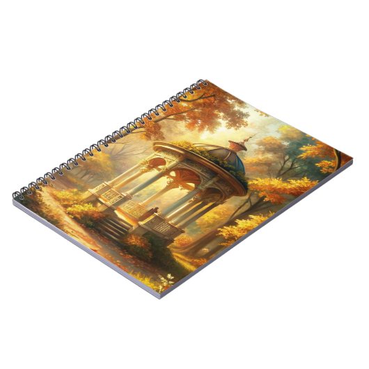Carnet Scène Automne D'Automne Avec Gazebo (Côté gauche)