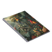 Carnet Scène botanique de perroquets et ananas (Côté Droit)