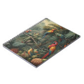 Carnet Scène botanique de perroquets et ananas (Côté gauche)