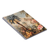 Carnet Scène botanique vintage avec palmiers (Côté Droit)