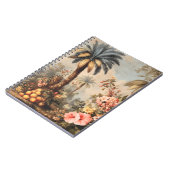Carnet Scène botanique vintage avec palmiers (Côté gauche)