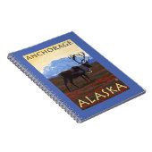 Carnet Scène Caribou - Anchorage, Alaska (Côté Droit)