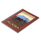 Carnet Scène Caribou - Dawson, Alaska (Côté gauche)