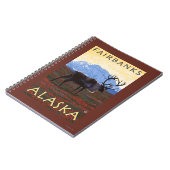 Carnet Scène Caribou - Fairbanks, Alaska (Côté gauche)