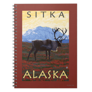 Carnet Scène Caribou - Sitka, Alaska