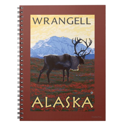Carnet Scène Caribou - Wrangell, Alaska (Devant)