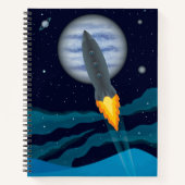 Carnet Scène Cosmic Rocketship (Devant)