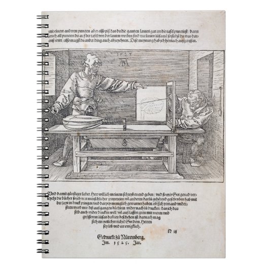 Carnet Scène cours de Durer du "de l'art du dessin", (Devant)