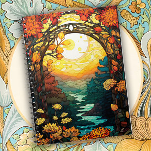 Carnet Scène d'arche de jardin Art Nouveau