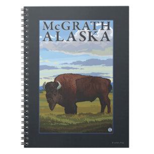 Carnet Scène de bison - McGrath, Alaska