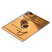 Carnet Scène de bureau Tasbih marron chaud (Côté gauche)
