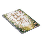 Carnet Scène De Chemin De Jardin Croissance Avec Citation (Côté Droit)