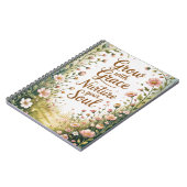 Carnet Scène De Chemin De Jardin Croissance Avec Citation (Côté gauche)