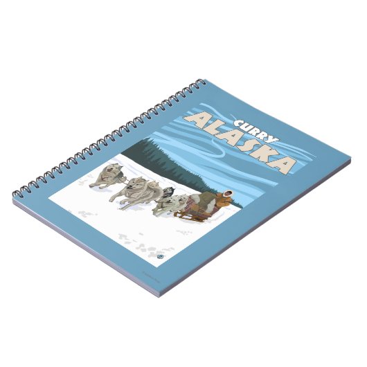 Carnet Scène de couture de chien - Curry, Alaska (Côté gauche)