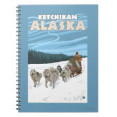 Carnet Scène de couture de chien - Ketchikan, Alaska (Devant)
