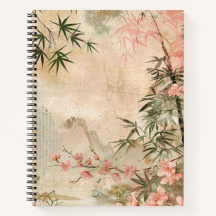 Carnet Scène de jardin de fleurs de cerisier (1)