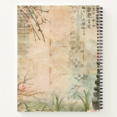 Carnet Scène de jardin de fleurs de cerisier (2) (Dos)