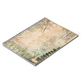 Carnet Scène de jardin de fleurs de cerisier (2) (Côté gauche)