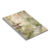 Carnet Scène de jardin de fleurs de cerisier (4) (Côté Droit)