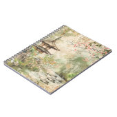 Carnet Scène de jardin de fleurs de cerisier (4) (Côté gauche)