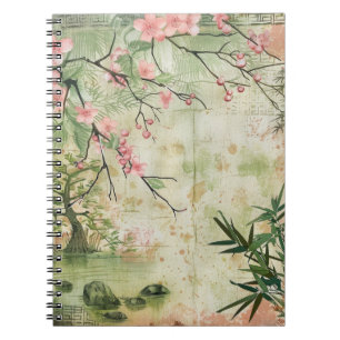 Carnet Scène de jardin de fleurs de cerisier (5)