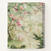Carnet Scène de jardin de fleurs de cerisier (5) (Dos)