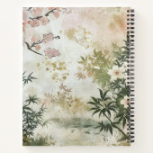 Carnet Scène de jardin de fleurs de cerisier (6) (Dos)