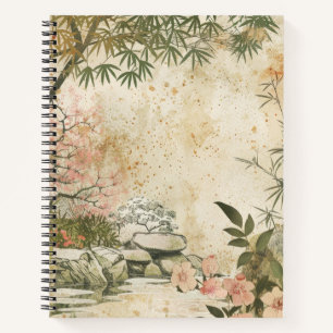 Carnet Scène de jardin de fleurs de cerisier (8)
