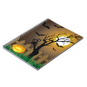 Carnet Scène de jardin d'Halloween effrayant (Côté gauche)