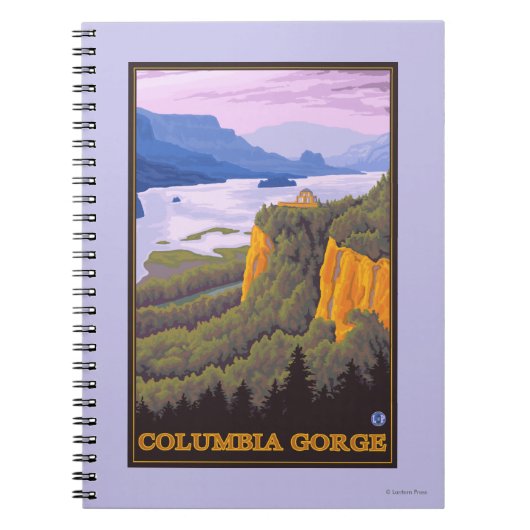 Carnet Scène de la gorge de Columbia avec pointe de la Co (Devant)