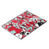 Carnet Scène de Londres, personnages de mignons Doodles (Côté gauche)