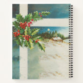 Carnet Scène de Noël Hiver de neige blanche (Dos)