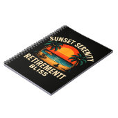 Carnet Scène de plage de retraite sérénité coucher de sol (Côté gauche)