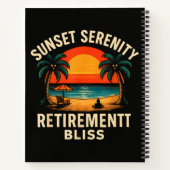 Carnet Scène de plage de retraite sérénité coucher de sol (Dos)