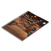 Carnet Scène De Rue Du Marché De Nuit Lumineuse (Côté gauche)