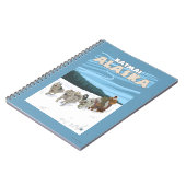 Carnet Scène de traînée de chien - Katmai, Alaska (Côté gauche)