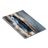 Carnet Scène dynamique de course urbaine bleue (Côté Droit)