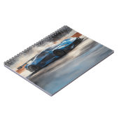 Carnet Scène dynamique de course urbaine bleue (Côté gauche)