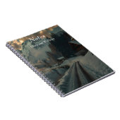 Carnet Scène hivernale avec des bâtiments en bois (Côté Droit)
