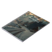 Carnet Scène hivernale avec des bâtiments en bois (Côté gauche)