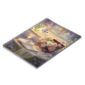 Carnet Scène rêvée et douce d'une somptueuse, Florale (Côté gauche)