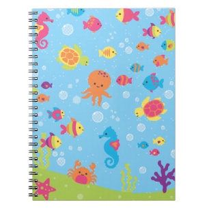 Carnet Scène sous-marine mignonne