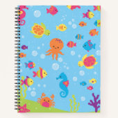 Carnet Scène sous-marine mignonne (Devant)