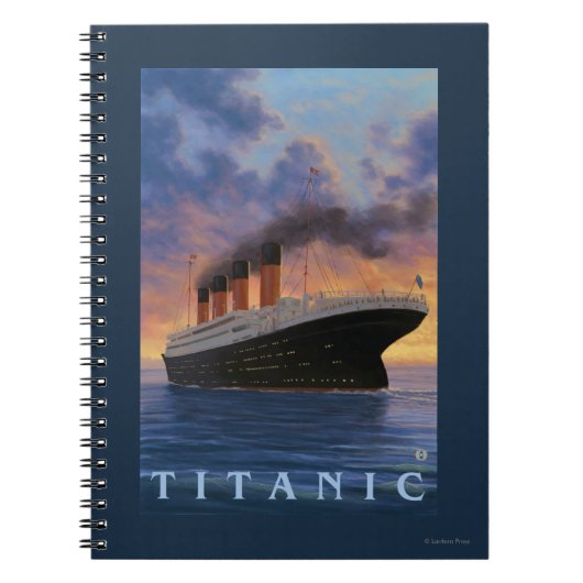 Carnet Scène Titanic Ligne étoile blanche (Devant)